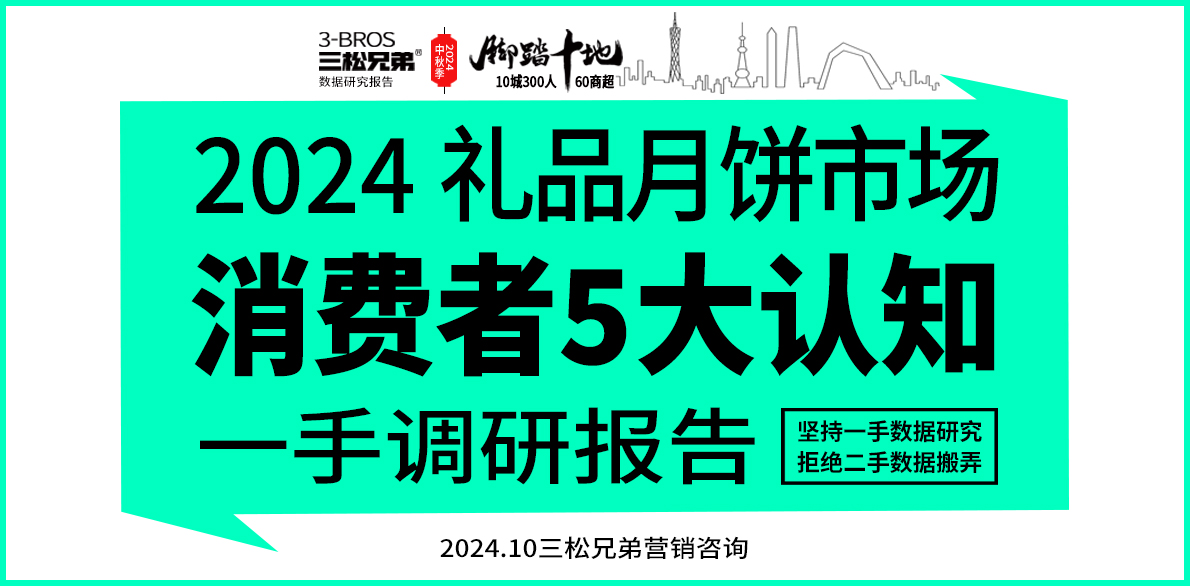 三松兄弟營銷數據 |2024禮品月餅市場消費者5大認知調研與營銷觀點報告